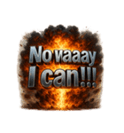 爆発文字！！（個別スタンプ：30）