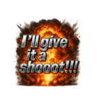 爆発文字！！（個別スタンプ：32）