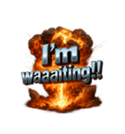 爆発文字！！（個別スタンプ：33）