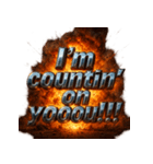 爆発文字！！（個別スタンプ：34）