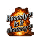 爆発文字！！（個別スタンプ：35）