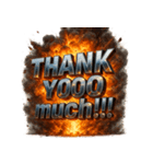 爆発文字！！（個別スタンプ：36）