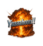 爆発文字！！（個別スタンプ：37）