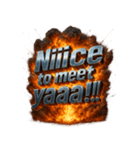 爆発文字！！（個別スタンプ：38）