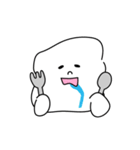 しろいふにゃスタンプ（個別スタンプ：35）