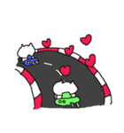 古いゲームのようなねこねーこ（個別スタンプ：35）