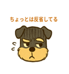 ミニチュアシュナウザーの変顔スタンプ（個別スタンプ：6）