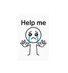 棒人間の仕事疲れスタンプ（個別スタンプ：2）