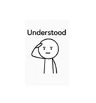 棒人間の仕事疲れスタンプ（個別スタンプ：4）