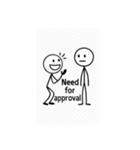 棒人間の仕事疲れスタンプ（個別スタンプ：14）