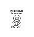 棒人間の仕事疲れスタンプ（個別スタンプ：15）