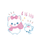 子ねこモニカのかわいいパステル冬スタンプ（個別スタンプ：2）