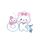 子ねこモニカのかわいいパステル冬スタンプ（個別スタンプ：3）