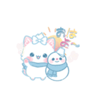 子ねこモニカのかわいいパステル冬スタンプ（個別スタンプ：17）