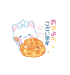 子ねこモニカのかわいいパステル冬スタンプ（個別スタンプ：18）