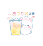 子ねこモニカのかわいいパステル冬スタンプ（個別スタンプ：21）