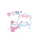 子ねこモニカのかわいいパステル冬スタンプ（個別スタンプ：32）
