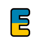 国旗カラー♡アルファベット＆数字（個別スタンプ：5）