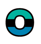 国旗カラー♡アルファベット＆数字（個別スタンプ：15）