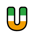 国旗カラー♡アルファベット＆数字（個別スタンプ：21）