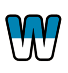 国旗カラー♡アルファベット＆数字（個別スタンプ：23）