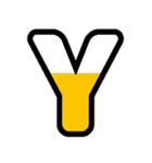 国旗カラー♡アルファベット＆数字（個別スタンプ：25）