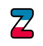 国旗カラー♡アルファベット＆数字（個別スタンプ：26）