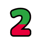 国旗カラー♡アルファベット＆数字（個別スタンプ：28）
