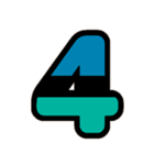 国旗カラー♡アルファベット＆数字（個別スタンプ：30）