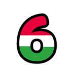 国旗カラー♡アルファベット＆数字（個別スタンプ：32）