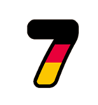 国旗カラー♡アルファベット＆数字（個別スタンプ：33）