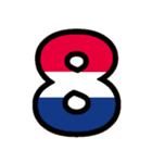 国旗カラー♡アルファベット＆数字（個別スタンプ：34）