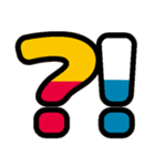 国旗カラー♡アルファベット＆数字（個別スタンプ：37）