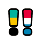 国旗カラー♡アルファベット＆数字（個別スタンプ：38）