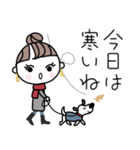 みんなの姉御！大人の気遣い冬スタイル（個別スタンプ：3）