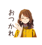 冬のおしゃれOLスタンプ★（個別スタンプ：3）