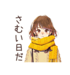 冬のおしゃれOLスタンプ★（個別スタンプ：4）