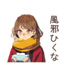 冬のおしゃれOLスタンプ★（個別スタンプ：12）