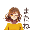 冬のおしゃれOLスタンプ★（個別スタンプ：20）