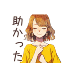 冬のおしゃれOLスタンプ★（個別スタンプ：21）