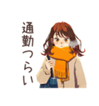 冬のおしゃれOLスタンプ★（個別スタンプ：32）