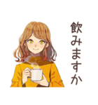 冬のおしゃれOLスタンプ★（個別スタンプ：35）