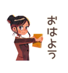 仕事女子の冬★あったか気分（個別スタンプ：2）