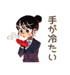 仕事女子の冬★あったか気分（個別スタンプ：5）