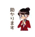 仕事女子の冬★あったか気分（個別スタンプ：17）