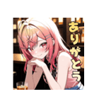 ベロベロほろ酔いガール（個別スタンプ：5）