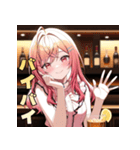 ベロベロほろ酔いガール（個別スタンプ：12）