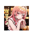 ベロベロほろ酔いガール（個別スタンプ：19）