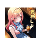 ベロベロほろ酔いガール（個別スタンプ：29）