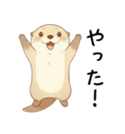素直に甘えるカワウソ（個別スタンプ：3）